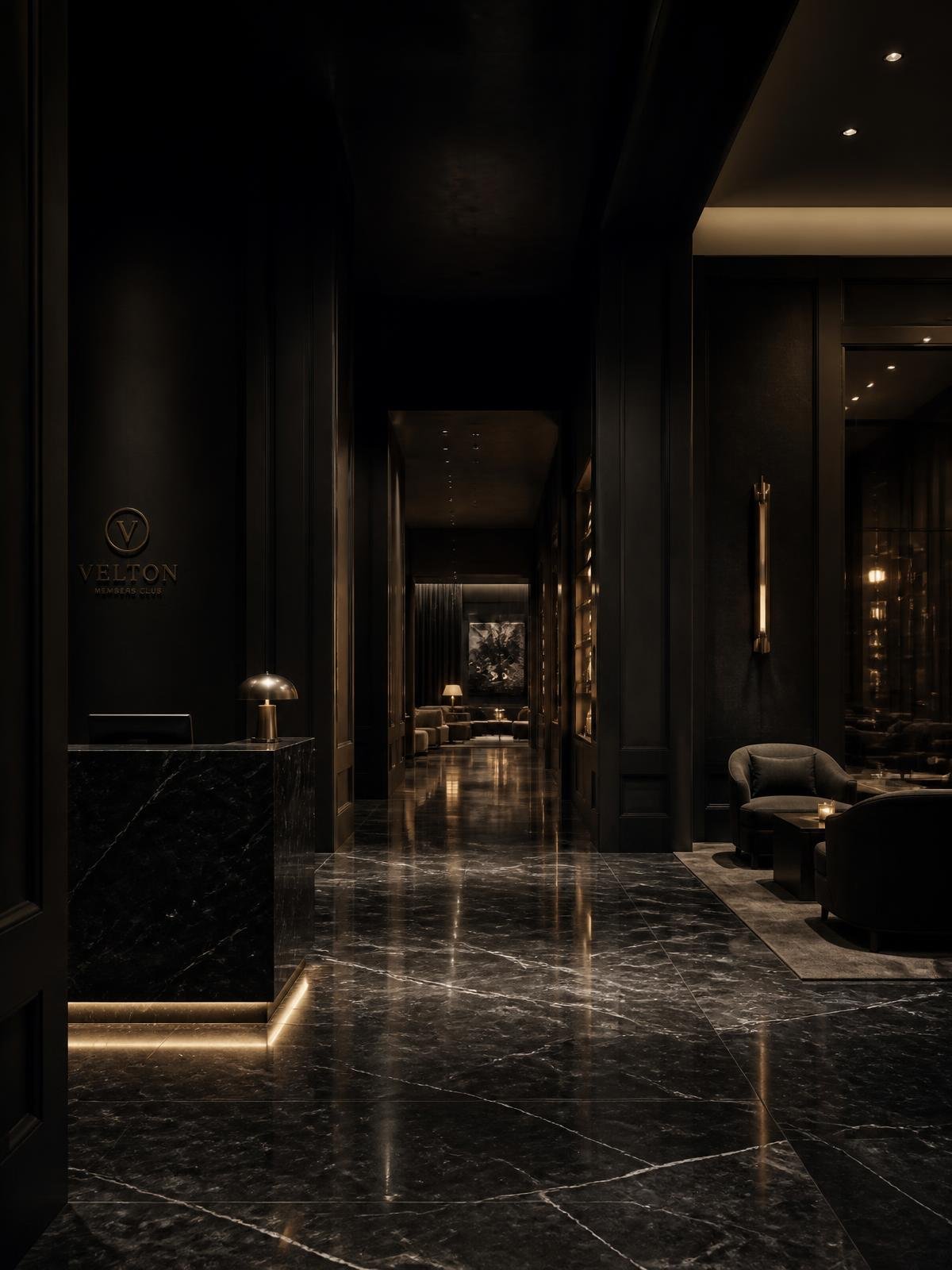 Private members club interior